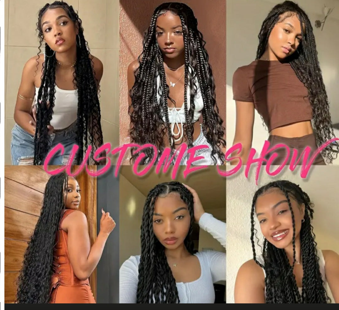 Fil de Laine Acrylique pour Coiffure – Tresses, Twists & Styles Créatifs 4 PCS